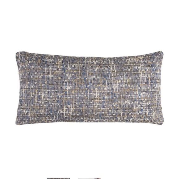 Rizzy Home Abstract 14" x 26" Cotton Pillow Cover in Navy Multi-Color - Picture 1 of 3